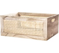 Корзина с бамбуковой вставкой TODI бежевая, размер S 700-725 806925235755