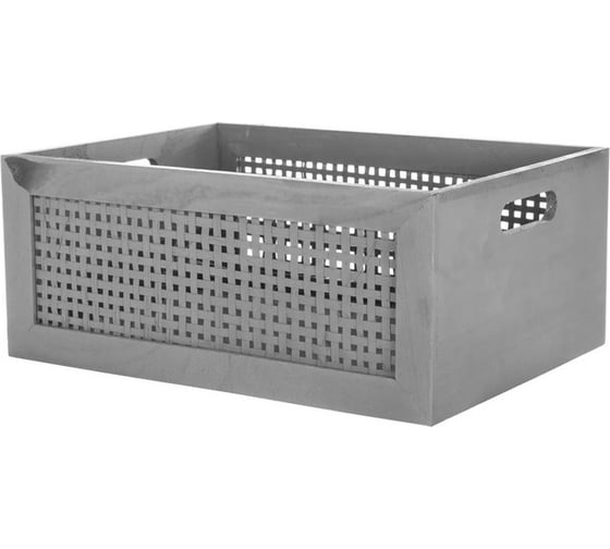 Корзина с бамбуковой вставкой TODI серая, размер L 700-713 806450579681 1