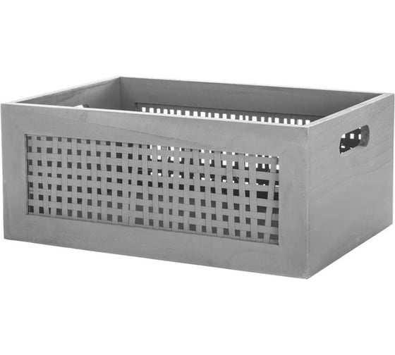Корзина с бамбуковой вставкой TODI серая, размер M 700-714 806499800059