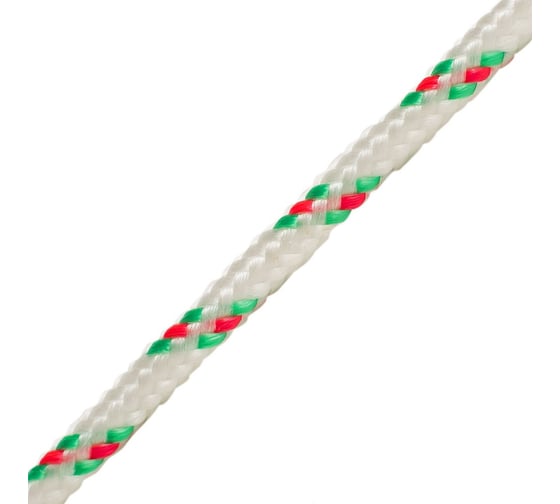 Шнур плетеный Tech-Krep ПП, 16 мм, с сердечником, 48-прядей, высокопрочный, цветной, 50 м 155874 1