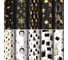 Бумага упаковочная новогодняя Золотая сказка Black.Gold.White 70х100см, 10 дизайнов ассорти 592052 1