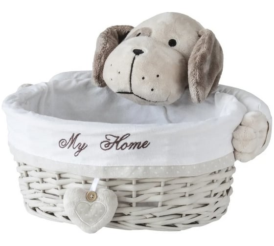Овальная плетеная корзина с игрушкой TODI размер S 700-093 806585722496 1