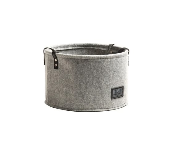 Войлочная корзина с ручкой TODI серая, размер S, 20х14 см 806399414382