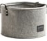 Войлочная круглая корзина с ручкой TODI серая, размер L, 28х18 см 806812038477 1