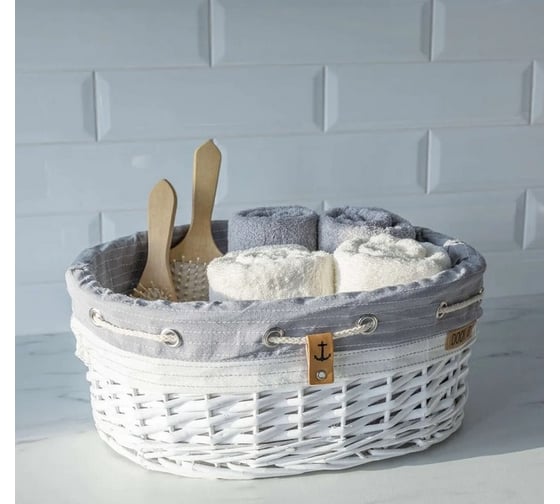 Овальная плетеная корзина TODI размер L, 40х17х32 см 700-643 806496842080
