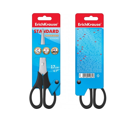 Ножницы ErichKrause Standard 17 см 14861