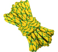 Шнур плетеный полипропиленовый ООО Оптхозторг 10 мм, 20 м, желтый 110520