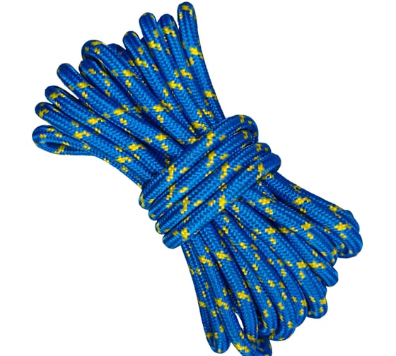 Шнур плетеный полипропиленовый ООО Оптхозторг 10 мм, 10 м, синий 110410 1