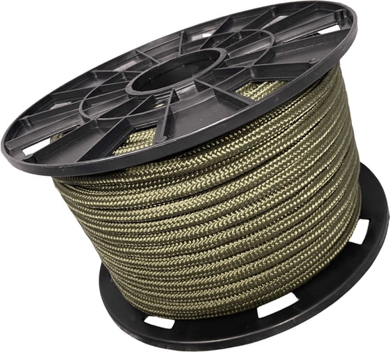 Шнур плетеный полипропиленовый ООО Оптхозторг 10 мм, 50 м, хаки 1100Х50 1