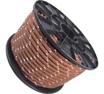 Шнур плетеный полипропиленовый ООО Оптхозторг 10 мм, 50 м, коричневый 110350