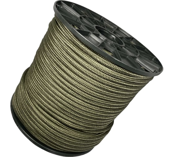 Шнур плетеный полипропиленовый ООО Оптхозторг 10 мм, 100 м, хаки 1100Х100 1