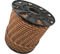 Шнур плетеный полипропиленовый ООО Оптхозторг 10 мм, 100 м, коричневый 1103100