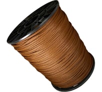 Шнур вязаный полипропиленовый ООО Оптхозторг 6 мм, 400 м, коричневый 3063400