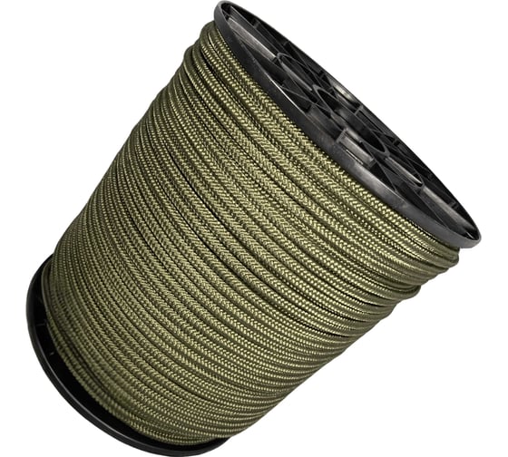 Шнур плетеный полипропиленовый ООО Оптхозторг 8 мм 200 м хаки 1080Х200 1