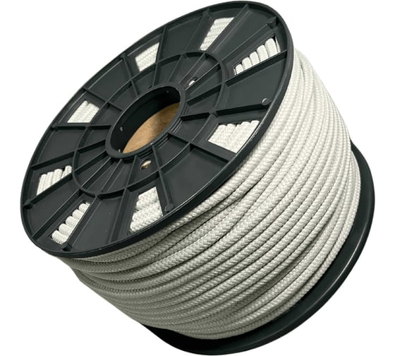 Шнур плетеный полипропиленовый ООО Оптхозторг 8 мм 100 м серый 1080С100 1