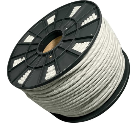 Шнур плетеный полипропиленовый ООО Оптхозторг 8 мм 200 м серый 1080С200