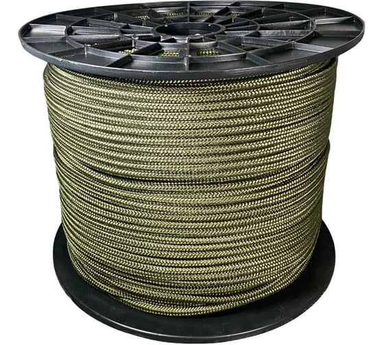 Шнур плетеный полипропиленовый ООО Оптхозторг 8 мм 300 м хаки 1080Х300 1