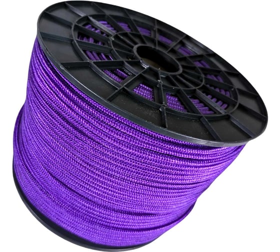 Шнур плетеный полипропиленовый ООО Оптхозторг 8 мм 300 м фиолетовый 1088300 1