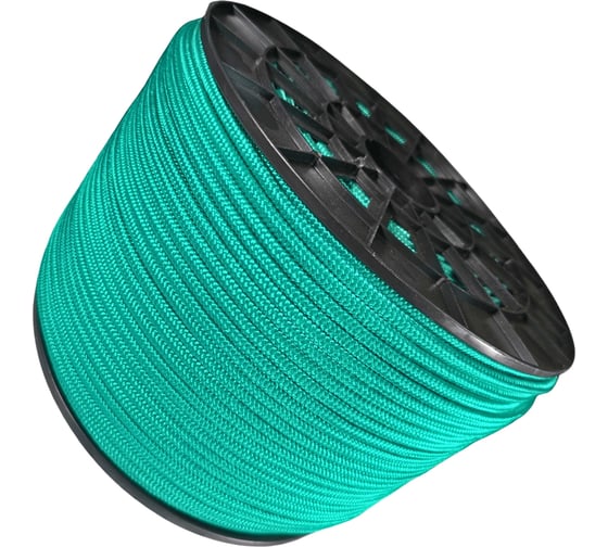 Шнур плетеный полипропиленовый ООО Оптхозторг 8 мм 300 м зеленый 1086300 1