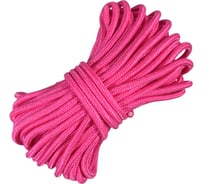 Шнур плетеный полипропиленовый ООО Оптхозторг 8 мм 30 м розовый 108930