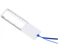 Лупа закладка-линейка ООО Комус 8 см, увеличение х3, цвет в ассортименте 1405093