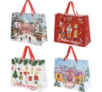 Пакет подарочный Золотая сказка 26х32х13см, 12 шт., фольга, ассорти 592443