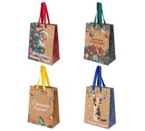 Пакет подарочный Золотая сказка набор 4шт, 18х10х23см, Зимнее волшебство, крафт 592434