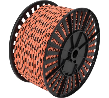 Веревка плетеная п/п, 16 прядей, 8 мм х 100 м Gigant HRS-25