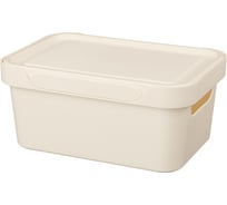 Универсальный ящик с крышкой Econova LUXE 27x19x12 см, 4.6 л, бежевый 433205407