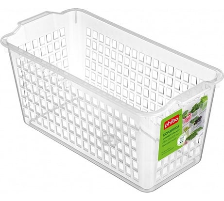 Универсальная корзинка Phibo 28x13.5x12.3 см, бесцветный 434216601