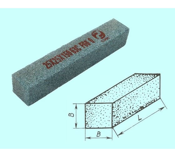 Шлифовальный брусок CNIC 6x6х100 мм 63C 25 СТ1 GC F60 O 58592 1