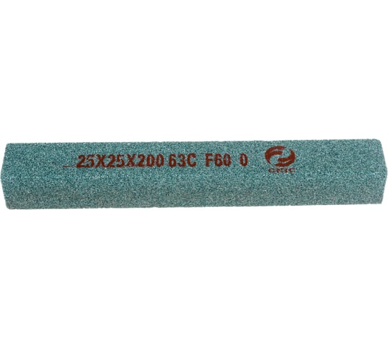 Шлифовальный брусок CNIC 25x25x200 мм 63C 25 СТ1 GC F60 O 58614