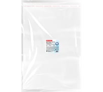 Пакеты BRAUBERG БОПП с клеевым клапаном, КОМПЛЕКТ 100шт, 40х60+4см, 30мкм с усиленным швом 700412