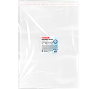 Пакеты BRAUBERG БОПП с клеевым клапаном, КОМПЛЕКТ 100шт, 30х40+4см, 30 мкм с усиленным швом 700410