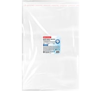 Пакеты BRAUBERG БОПП с клеевым клапаном, КОМПЛЕКТ 100шт, 25х35+4см, 53мкм с усиленным швом 700417