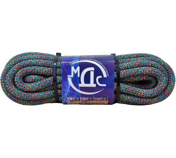 Канат ТОРГОВО-ПРОИЗВОДСТВЕННАЯ КОМПАНИЯ МДС МУЛЬТИКОЛОР 10мм 40пр БУКСИРОВОЧНЫЙ (10м) 7930050323282 1