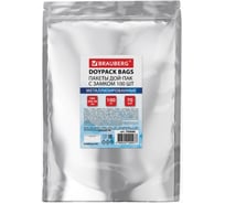 Пакеты Дой-Пак BRAUBERG с замком зиплок, метал+прозрач стенка, 180х260+40мм, 100шт, 70мкм, , 700686