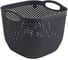Корзина HOBBY LIFE DIAMOND тёмно-серая 22х22х17.5см HL041281DG 1