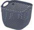 Корзина HOBBY LIFE DIAMOND тёмно-серая 18.8х18.8х15 HL041280DG 1