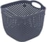 Корзина HOBBY LIFE DIAMOND тёмно-серая 18.8х18.8х15 HL041280DG 3