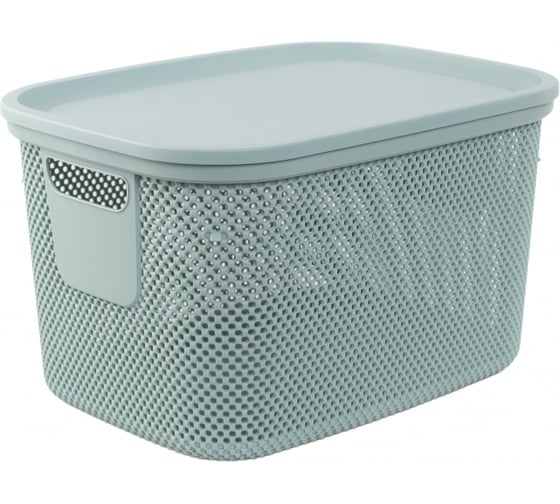 Корзина HOBBY LIFE NICKEL зелёная 18л 28.5x38x22.2с HL041289MG 1