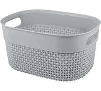 Корзина универсальная PLAST TEAM Oslo, 234 x 173 x 121 мм, серый шторм 244993