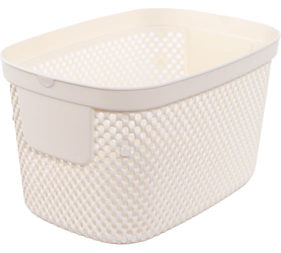 Корзинка HOBBY LIFE NICKEL кремовая 3л 15.5x22.313 HL041290NL 1