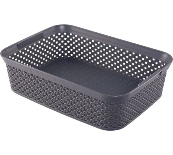 Корзина для хранения HOBBY LIFE DIAMOND тёмно-серая HL041268DG 1