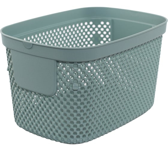 Корзинка HOBBY LIFE NICKEL зелёная 3л 15.5x22.3x13с HL041290MG 1