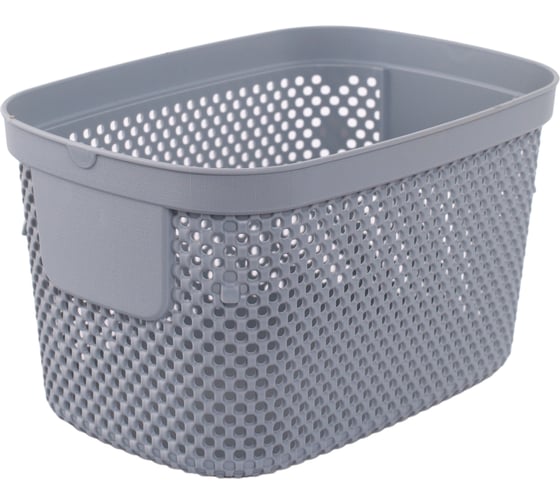 Корзинка HOBBY LIFE NICKEL серая 3л 15.5x22.3x13см HL041290GR 1