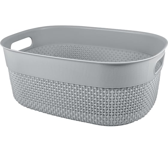Корзина универсальная PLAST TEAM Oslo, 380 x 284 x 150 мм, серый шторм 244986 1
