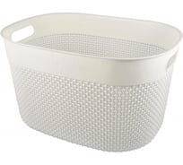 Корзина универсальная PLAST TEAM Oslo, 380 x 284 x 221 мм, молочный туман 244989