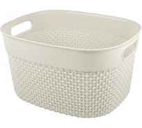 Корзина универсальная  PLAST TEAM Oslo, 266 x 221 x 151 мм, молочный туман 244995