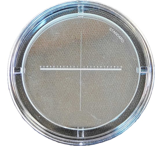 Линза измерительная АЛЬФА-НДТ к лупе ЛИ-3-10x (Standard 0-12 Белая) УП-00004667 1
